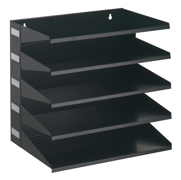  Portadocumenti Sorter Rack - 33 x 36 x 25 cm - 5 scomparti - nero - Durable 