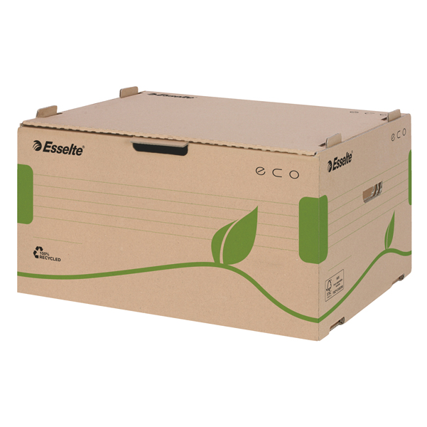  Scatola container EcoBox - 34 x 43,9 x 25,9 cm - apertura laterale - Esselte 