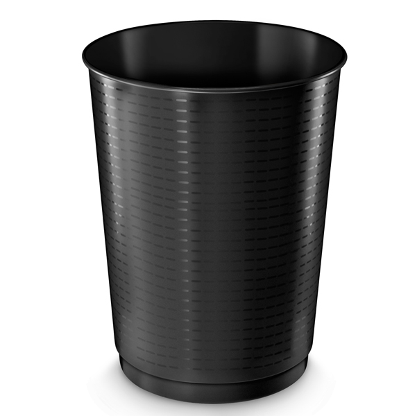  Cestino gettacarte - altezza 49,5 cm - diametro 38 cm - 40 L - nero - CEP 