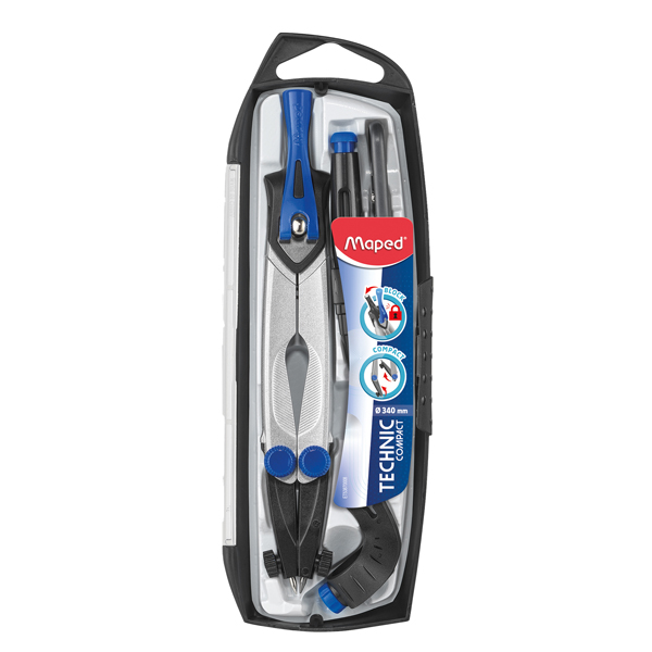  Compasso Tecnich Compact - diametro max 360mm - 5 pezzi - Maped 