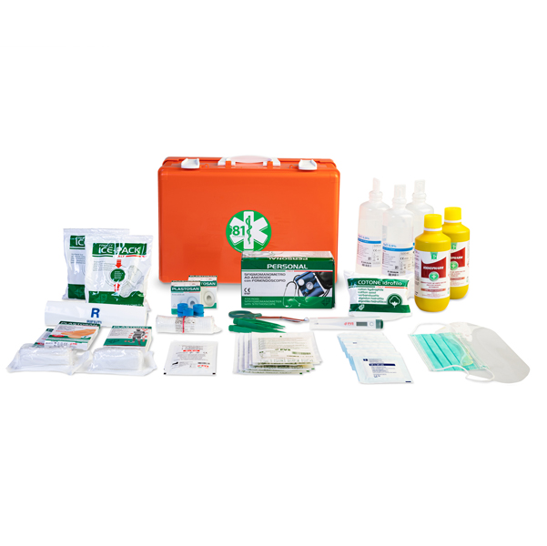  Valigetta di pronto soccorso Medic 2 - 39,5x27x13,5 cm - oltre 3 persone - arancio - PVS 
