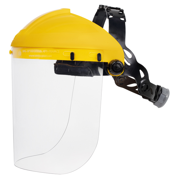  Porta visiera con protezione frontale + Visiera Balbi 2 - giallo - Deltaplus 