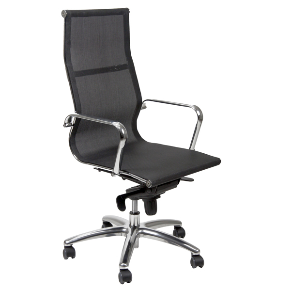  Poltrona direzionale Pollux Space PXP - in rete - con ruote e braccioli - nero - Unisit 