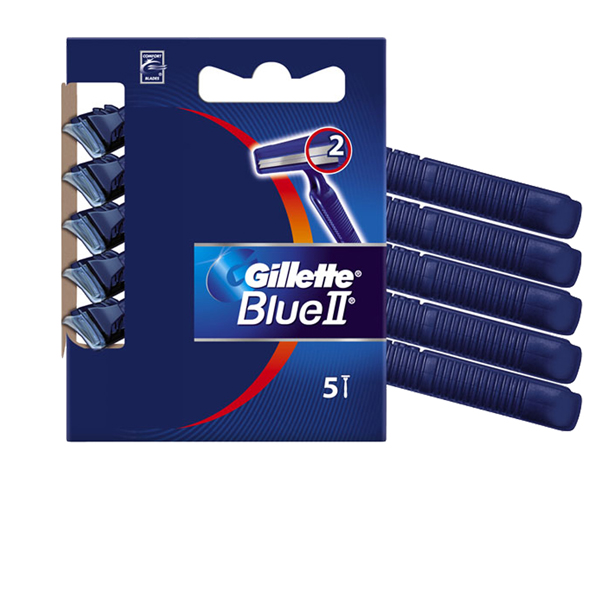  Gillette Blue II Standard - Gillette - kit 5 rasoi 2 lame usa &amp; getta 