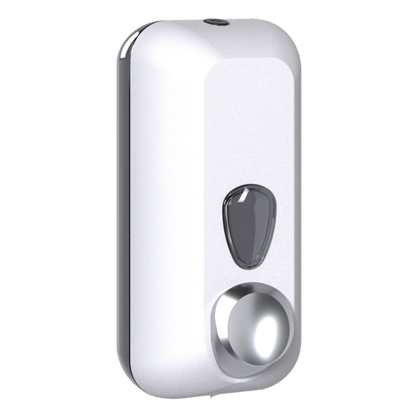  Dispenser sapone liquido EColored - 10,2 x 9 x 22,8 cm - capacità 0,55 L - adamello white - Mar Plast 