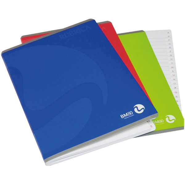  Rubrica con punto metallico - 1 rigo - 150 x 210mm - 80gr - 60 fogli - BM 
