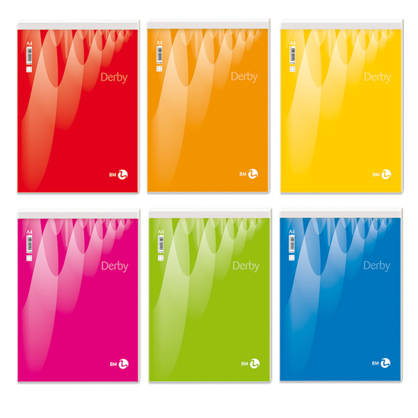  Blocco note Derby - bianco - 210 x 297mm - 60gr - 70 fogli - BM 