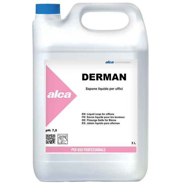  Sapone liquido Derman - fiorito - Alca - tanica da 5 L 