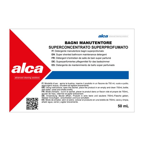 Manutentore Bagni Linea Monodose - superprofumato - Alca - bustina da 50 ml 