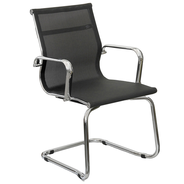  Seduta visitatore Pollux space PXV - con braccioli inclusi - nero - Unisit 