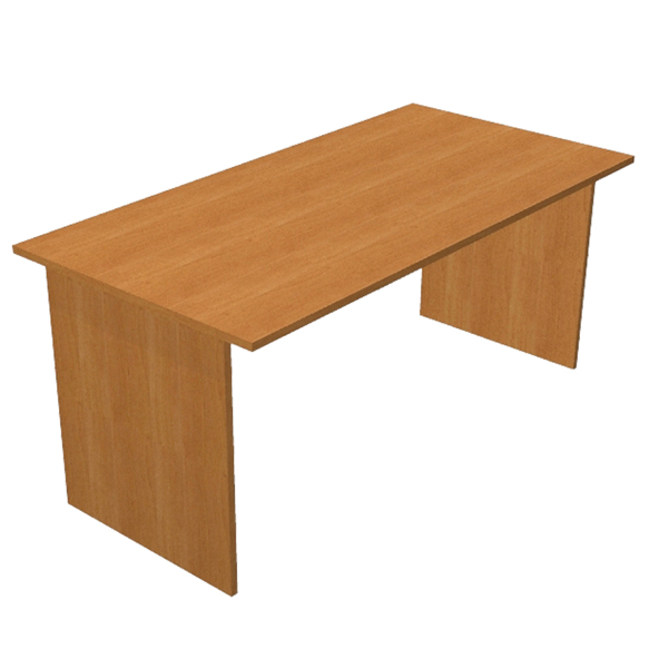  Scrivania Easy - lineare - 140 x 80 x 72 cm - noce chiaro 