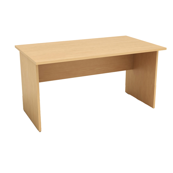  Scrivania Easy - lineare - 140 x 80 x 72 cm - faggio 