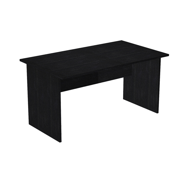  Scrivania Easy - lineare - 140 x 80 x 72 cm - nero venato 