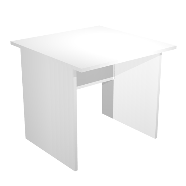  Scrivania Easy - lineare - 80 x 80 x 72 cm - bianco 