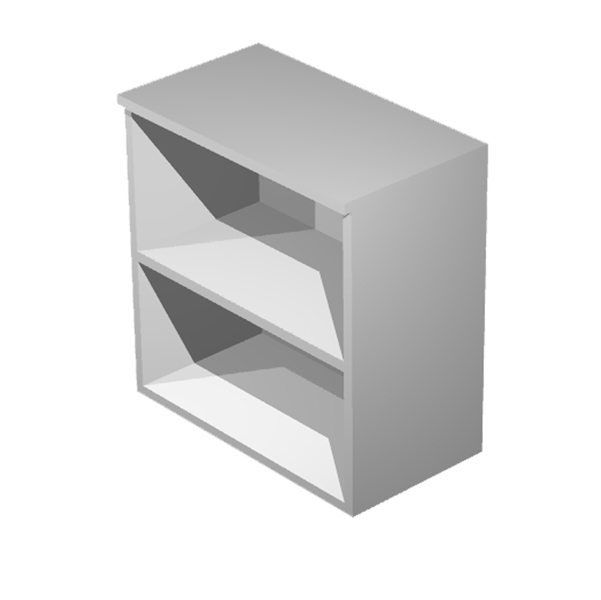  Mobile Easy - basso a giorno - 80 x 35 x 72 cm - grigio 