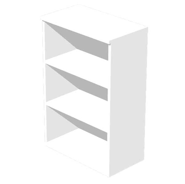  Mobile Easy - medio a giorno - 80 x 35 x 120 cm - bianco 