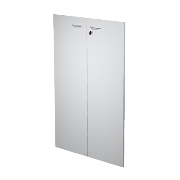  Coppia ante Easy - per mobile medio - 80 x 115 cm - spessore 18 mm - melaminico - grigio 