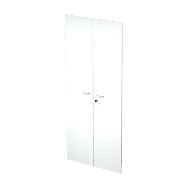  Coppia ante Easy - per mobile alto - 80 x 175 cm - spessore 18 mm - melaminico - bianco 