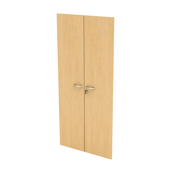  Coppia ante Easy - per mobile alto - 80 x 175 cm - spessore 18 mm - melaminico - faggio 