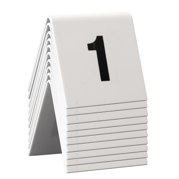  Numeri per tavoli - set da 1 a 10 - Securit 