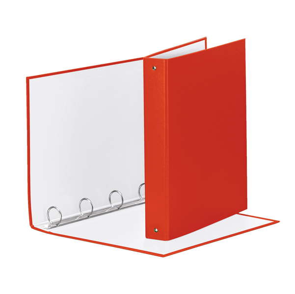  Raccoglitore Meeting - 22 x 30 cm - 4 anelli tondi 30 mm - dorso 4 cm - PP - rosso - Esselte 
