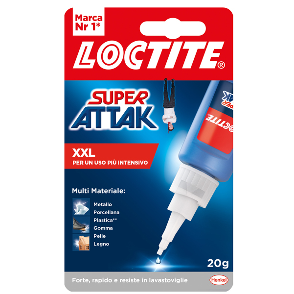  Colla Super Attak XXL - 20 gr - trasparente - Loctite 