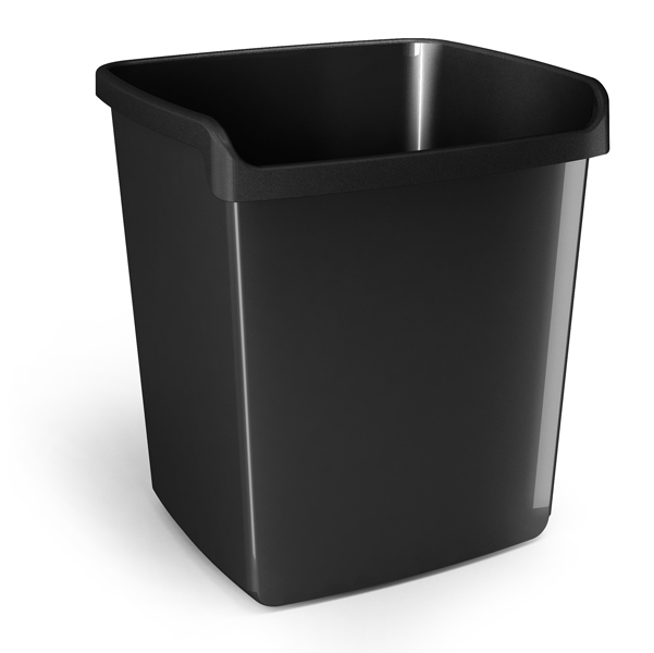  Cestino gettacarte Mydesk - altezza 32,3 cm - 15 L - nero - Arda 
