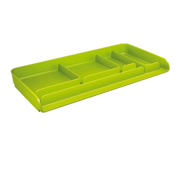  Vaschetta portacancelleria Mydesk - 26,1 x 12,5 x 2,8 cm - verde - Arda 
