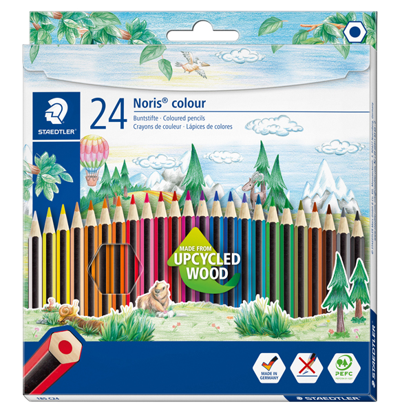  Pastelli colorati Noris Colour - Staedtler - astuccio 24 pezzi 