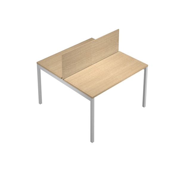  Pannello divisorio Agorà - per scrivania multiple - 120 x 32 cm - rovere 