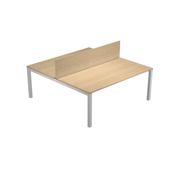  Pannello divisorio Agorà - per scrivania multiple - 180 x 32 cm - rovere 