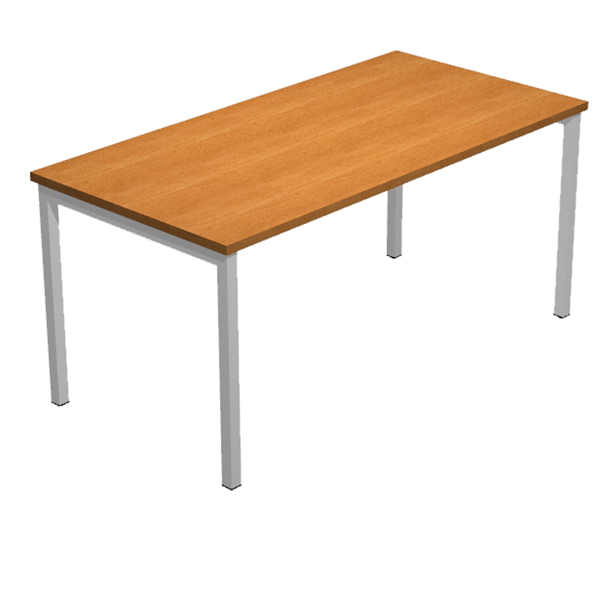  Scrivania Easy Plus - lineare - 120 x 80 x 72,5 cm - noce chiaro 