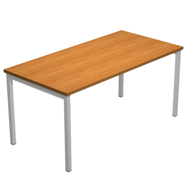  Scrivania Easy Plus - lineare - 160 x 80 x 72,5 cm - noce chiaro 