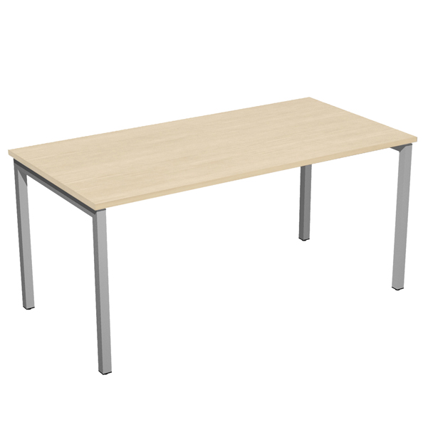  Scrivania Easy Plus - lineare - 160 x 80 x 72,5 cm - faggio 