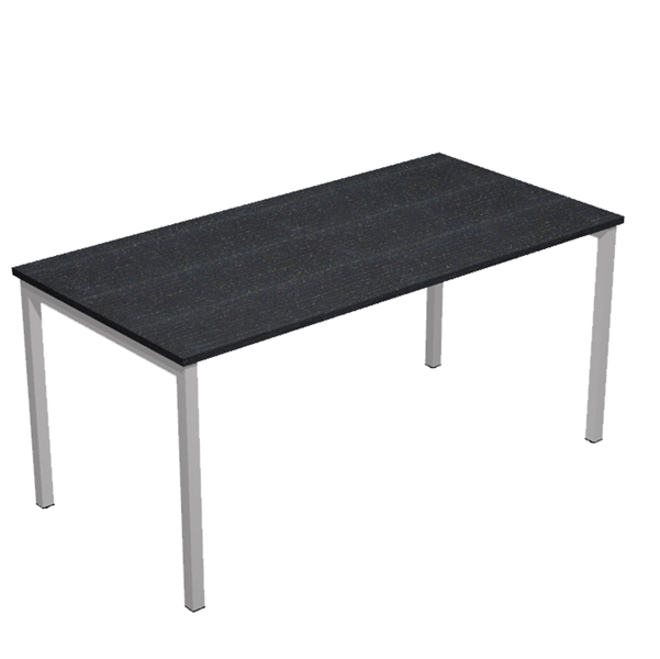  Scrivania Easy Plus - lineare - 160 x 80 x 72,5 cm - nero venato 