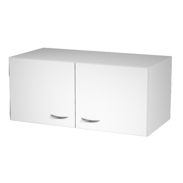  Sopralzo per armadi modulari - a 2 ante - 90 x 45,8 x 40 cm - bianco 
