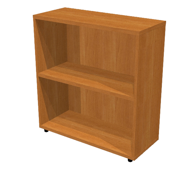  Libreria modulare bassa - a giorno - 76x32x81,5 cm - noce chiaro 