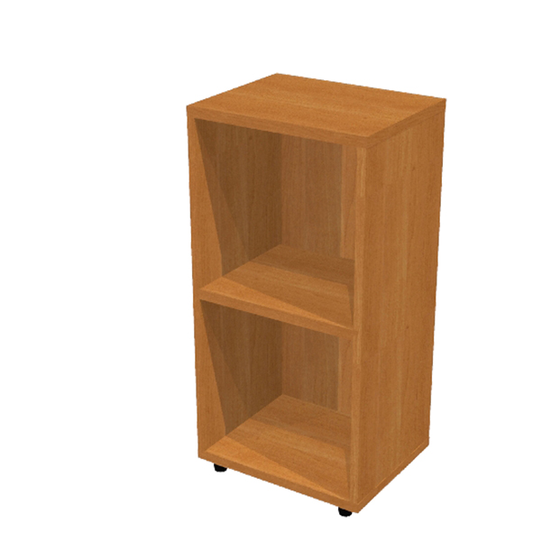  Libreria modulare bassa - a giorno - 40x32x81,5 cm - noce chiaro 