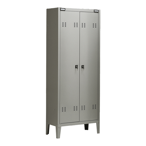  Armadio metallo - spogliatoio - 2 posti - 70x35x180 cm - grigio - Tecnical 2 