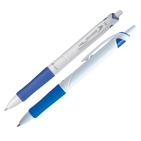  Penna a sfera a scatto Acroball Pure White Begreen - punta 1,0mm - blu - Pilot 