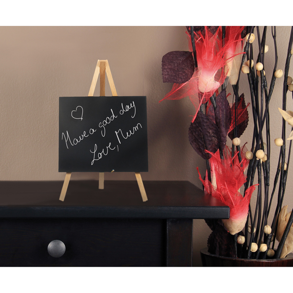  Mini Lavagna con cavalletto - 24,4 x 15 cm - faggio - Securit 