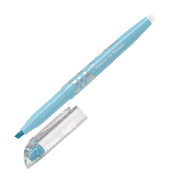  Evidenziatore cancellabile Frixion Light soft - punta a scalpello 4,0mm - tratto 3,3mm - azzurro soft - Pilot 