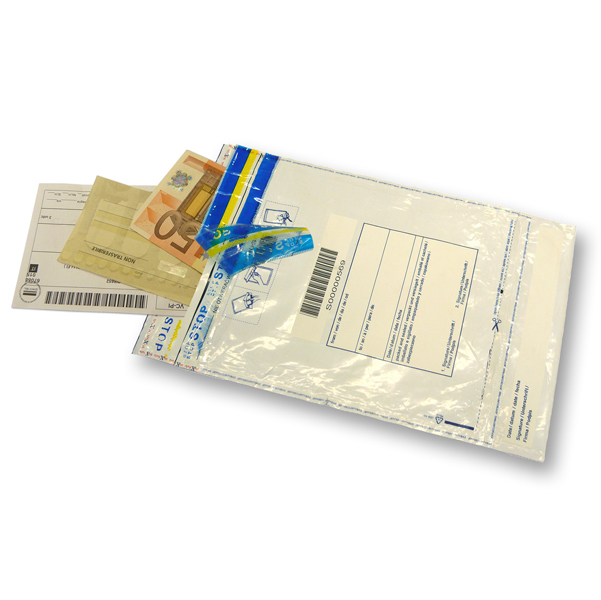  Busta di sicurezza - 36,5 x 45,5 cm - 70 micron - LDPE riciclabile - Viva - conf. 25 pezzi 