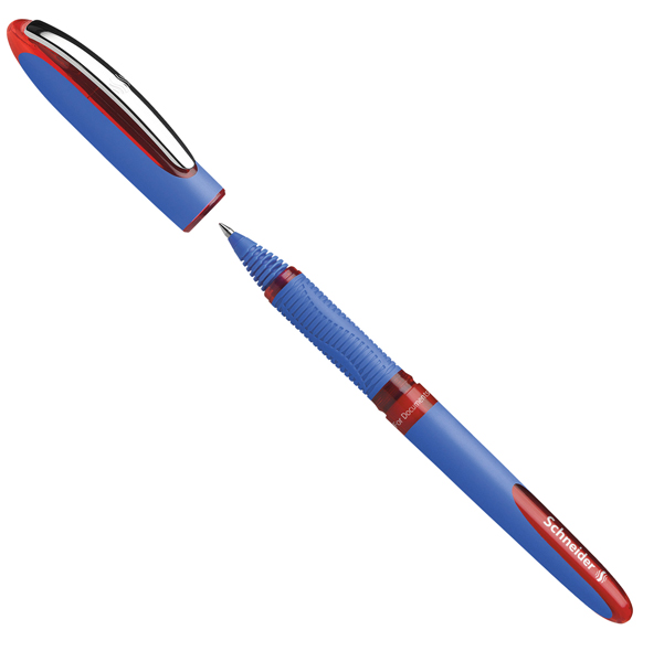  Roller One Hybrid C con cappuccio - tratto 0,3mm - rosso - Schneider 