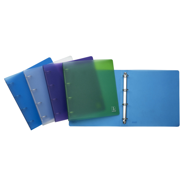  Raccoglitore 2ndLife - 22 x 30 cm - 4 anelli tondi 30 mm - dorso 4 cm - mix 4 colori - Favorit 