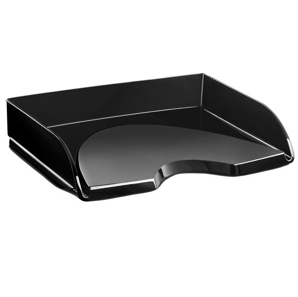  Vaschetta portacorrispondenza - apertura frontale - 26 x 35,1 x 6,9 cm - nero crystal - Cep 