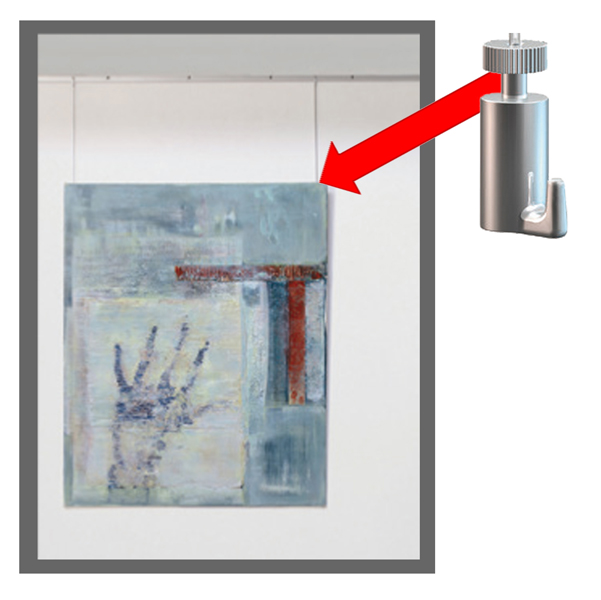  Ganci per kit Arte System - portata massima 15 kg - Studio T - conf. 10 pezzi 