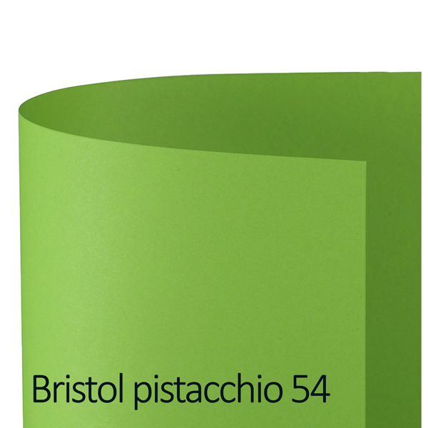  Cartoncino Bristol Color - 70 x 100 cm - 200 gr - pistacchio 54 - Favini - conf. 10 pezzi 