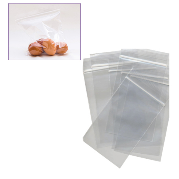  Sacchetti Zip - 30 x 40 cm - 45 micron - PE - trasparente - Viva - conf. 100 pezzi 