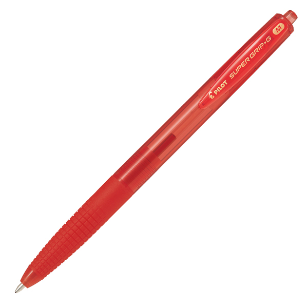  Penna a scatto Supergrip G - punta 1,0mm - rosso - Pilot 